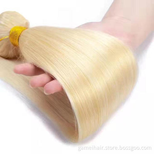 10A Cheap Wholesale Brazilian 100% Human Raw Hair Lace Front Ladies Bundles  613 Straight Brazilian Virgin Human Hair Bundles